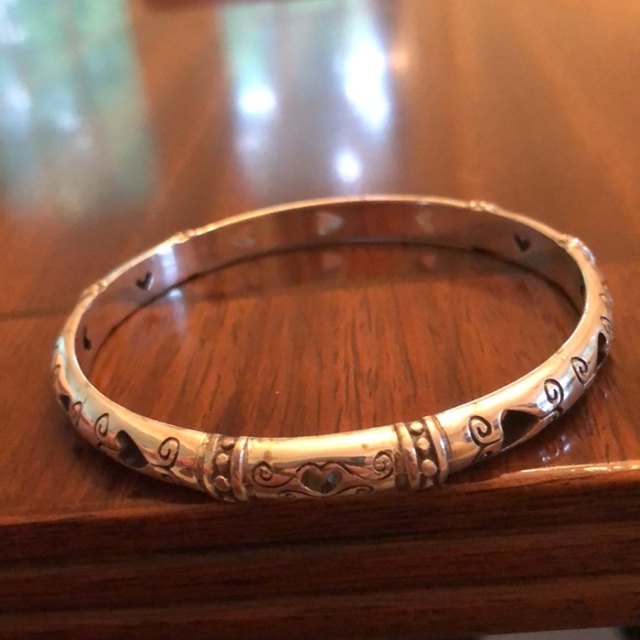 Brighton open heart layering bangle bracelet - Picture 7 of 7